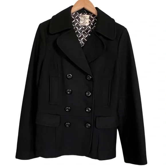 Tulle Jackets Coats Anthropologie Brand Tulle Black Pea Coat